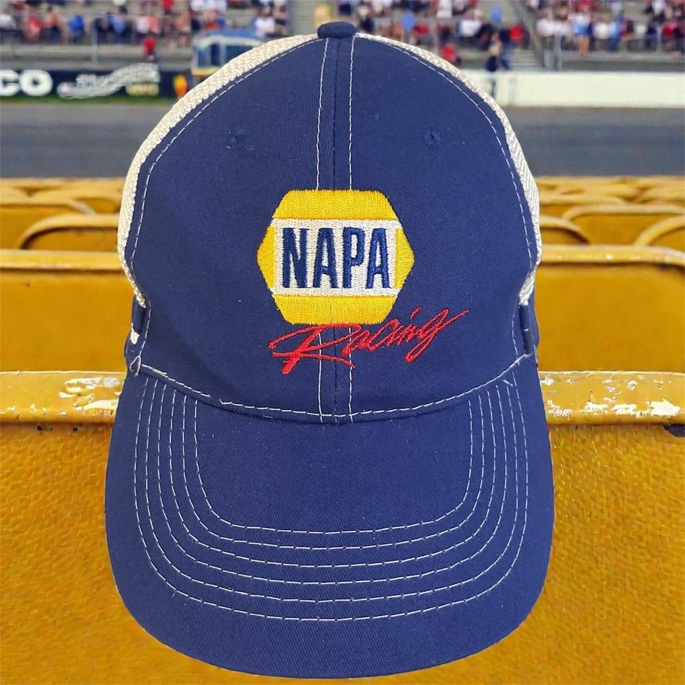 NAPA Racing Snapback‎ Trucker Hat Chase Elliott 24 Hendrick Motors Blue Wht Mesh